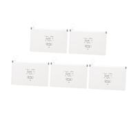 Operitacx 5 pezzi Custodia Porta Maschere Riutilizzabile in PP Contenitore Portatile Antinquinamento Organizer Mascherine Morbido e Leggero Confezione Bianca per Conservazione Pulita e