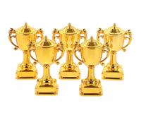 Operitacx 5 Pezzi Decorazione Torta Miniatura Oro in Plastica per Festa | Celebrazione e Compleanno, Accessorio per Dolci, Colore Oro, Stile Festivo, per Tavola e Ricorrenze