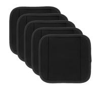 Operitacx 5 Pezzi Impugnature per Manubri Rimovibili in Poliestere Nero Antiscivolo, Cuscinetti Protettivi per Bilanciere per Palestra Domestica e Attrezzi Fitness