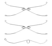 Operitacx 5 Pezzi Molle per Ventilatore di Scarico Acciaio Resistente Clip Molla per Ventola di Sfiato Bagno Compatibili con Ventilatori da Soffitto e Parete per Sistema di Ventilazione