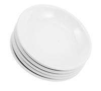 Operitacx 5 Pezzi Vassoio in Ceramica Tondo Bianco per Scaldacera Riutilizzabile, Estende la Durata del Bruciatore per Aromaterapia, per Decorazione Casa Minimalista