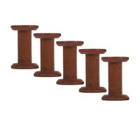 Operitacx 5 Rocchetti di Filo in Legno Vuoti 3,5x5,2 Cm per Cucito, Ricamo e Creazione Gioielli - Bobine Artigianali per Filato e Nastro Fai da Te, Organizzazione Materiali per Hobby