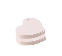 Operitacx 50 Etichette Carta a Forma di Cuore Bianche, Tag Decorativi in Carta Kraft Artigianale, per Confezioni Regalo e Nozze, Dimensioni 45x40mm, per Matrimoni e Bomboniere