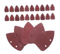 Operitacx 50 Pezzi Abrasive Triangolari per Levigatrice Mouse Grane Assortite Fogli Abrasivi con Hook And Loop per Sostituzione Dettagliata