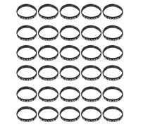 Operitacx 50 Pezzi Braccialetti in Silicone Nero per Laurea 2026, Comodi ed Elastici, per Festa di Fine Anno Scolastico e Celebrazione della Classe 2026