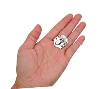 Operitacx 50 Pezzi Fibbia hardware per sacchetti HASP retrò gancio a per la borsa La borsa si fermano Treasure Chest Lock fibbie per borse Clietta HASP di Argento