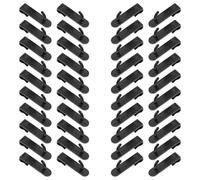 Operitacx 50 Pezzi Ganci per Griglia da Parete in Abs Nero Ganci Resistenti per Mensole e Cucina Accessori per Organizzazione e Esposizione su Pannelli Rete Supporto Robusto per Utensili e