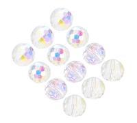 Operitacx 50 Pezzi Perline di Vetro Sfaccettate Ab Facce Perline per Creazione Gioielli Fai da Te Accessori Versatili per Braccialetti Collane e Orecchini
