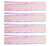 Operitacx 500 pezzi di carta origami glitterata: strisce pieghevoli a forma di stella luccicante - Forniture artigianali fai da te per stelle portafortuna - Fogli metallici colorati per decorazioni