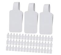 Operitacx 500 Pezzi Etichette Adesive per Prezzi in Carta Bianca, Cartellini Vuoti per Gioielli, Braccialetti, Anelli e Collane, Dimensioni Compatte per Esposizione e Organizzazione