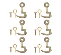 Operitacx 6 Ganci in Metallo per Catena Orologio a cucù da Parete Linguette Terminali per Meccanismi di Orologi Meccanici Vintage Parti di Ricambio per Pendolo Installazione Senza