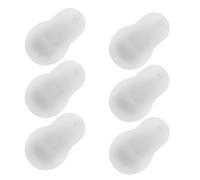 Operitacx 6 Pezzi Accessori Medico 6 Tappi Auricolari Riutilizzabili per Fonendoscopio in Silicone Bianco Facili da Pulire e Sostituire per Procedures Cliniche