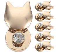 Operitacx 6 Pezzi Chiusure a Pressione per Borse in Lega di Zinco Colore Oro Chiaro, Lucchetti di Ricambio per Borse a Tracolla a Mano, Accessori Fai da Te per Sostituzione Serrature