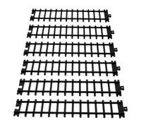 Operitacx 6 Pezzi Connettori Binari Treno in Plastica Accessori Pista Ferroviaria Dritta per Treni Elettrici Te di Collegamento per Modellismo Ferroviario Vintage