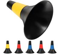 Operitacx 6 Pezzi Cono Segnaletico Calcio 23cm in PE per Allenamento | Forma Conica Realistica, Colore Brillante e Superficie Liscia, per Allenatori Sportivi e Drill di Agilità