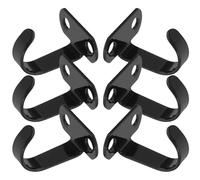 Operitacx 6 Pezzi Gancio da Soffitto in Ferro Resistente per Appendere Piante e Cesti di Fiori, Gancio a Parete Robusto per Uso Domestico, Facile Installazione senza Attrezzi, per Cucina