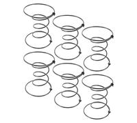 Operitacx 6 Pezzi Kit Molle per Tappezzeria in Acciaio Nero Design a Doppio Cono, Soluzione per Riparazione Sedile Divano e Supporto Ottimale del Materasso del Sofa