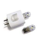 Operitacx 6 Pezzi Mini USB Night Light Warm Light Portable LED Lamp With Dual Bulbs Lightweight Keychain Design For Bedroom Camping Laptop Keyboard Emergency Use