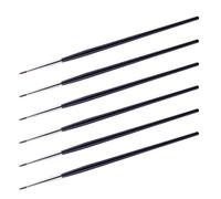 Operitacx 6 Pezzi Pennello per Eyeliner Ergonomico in Plastico e Nailon Punta Fine per Dettagli Precisi, per Uso Professionale e Domestico in Spa