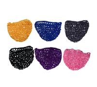 Operitacx 6 Pezzi Rete per Chioma Donna Uncinetto, Cappello da Notte Pieghevole per Tenere i Chioma loro Posto, Accessorio per Dormire Colore Casuale