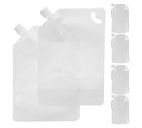 Operitacx 6 Sacchetti Vuoti Ricaricabili da Viaggio per Cosmetici, Contenitori Portatili per Shampoo e Gel Doccia 1l, Sacchetti Comprimibili per Liquidi Facili da Riempire e Trasportare