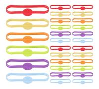 Operitacx 60 Pezzi Anelli Segna Bicchiere in Silicone, Set da 6, Colori Vivaci