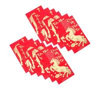 Operitacx 60 Pezzi Buste Rosse Del Cavallo Buste Danaro Vietnamite per Capodanno Lunare Festa Regalo Fortuna