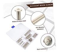Operitacx 60 pezzi Calendar Screw Kit in Nickel Plated Steel Resistant DIY Binding Screws For Scrapbook Photo Album And Account Book Durable And Reusable Fasteners