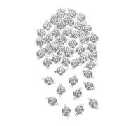 Operitacx 60 Pezzi Charm Connector Pallavolo Vintage in d Argento Accessori Pendenti Sportivi per Gioielli Te Bracciali Collane Orecchini e Decorazioni