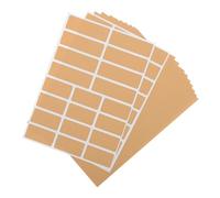 Operitacx 600 Etichette Adesive Rettangolari Marrone Chiaro 5x2,5 Cm e 7,6x2,5 Cm per Bottiglie Olio Essenziale e Barattoli, Carta Adesiva Scrivibile e Stampabile per Conservazione Alimenti