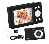 Operitacx 64gb Fotocamera Digitale Compatta con Zoom e Display da Memoria Integrata da Wi-fi Incluso Design Retrò Nero per Viaggi e Scatti Semplici