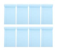 Operitacx 8 Pezzi Blocchetto per Appunti Legale Portatile in Carta Blu Righe e Buchi Rinforzati, Taccuino Memo Multifunzione per Scrivere Note e Preparare Programmi