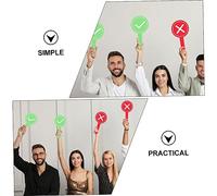 Operitacx 8 Pezzi Board Giudizio per Giochi Lavagna Portatile per Voti in Classe Paddle Riutilizzabili per Valutazione e Votazione Scolastica