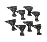 Operitacx 8 Pezzi Gambe in Vintage Protettori Angolari per Scatole Regalo e Gioielli Supporti Decorativi per Mobili con Design Volto Stile Retrò Elegante Facili da Installare per Decorazioni