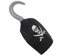 Operitacx 8 Pezzi Gancio da Pirata in Plastica Nero per Costume Halloween Unisex, Accessorio Realistico e Comodo per Festa a Tema e Gioco di Ruolo