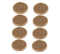 Operitacx 8 Pezzi Rotonde Legno per Chip Naturali per Fai da Te Supporti Versatili per Decorazioni Segnalibri e Pendenti Artigianali