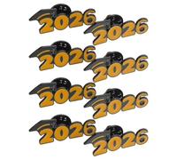 Operitacx 8 Pezzi Spilla di Laurea Elegante e Trendy in Lega di Zinco 2026 Regalo per Studenti e Decorazione per Aula Durante la Stagione di Laurea