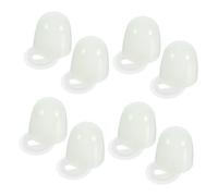 Operitacx 8 Set Copriviti per Wc Plastica Resistente Tappi Pressione con Rondelle Design Rialzato per Protezione e Facilità Pulizia Bagno