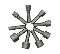 Operitacx 9 Pezzi Bussole Esagonali con Adattatore per Trapano e Avvitatore Vanadio Resistente Kit Inserti per Fissaggi Meccanici e da Te