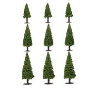 Operitacx 9 Pezzi Miniature Fake Trees For Building Model Railway Scenery Realistic Micro Landscape Trees For DIY Crafts And Architectural Dioramas