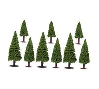 Operitacx 9 Pezzi Miniature Trees For DIY Table Crafts Natural-look Plastic Model Plants Compact And Portable Micro Landscape Ornaments For Dollhouses Railway Fairy Gardens