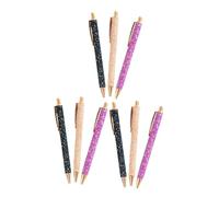 Operitacx 9 Pezzi Penne Glitterate Retrattili con Paillettes Colorate per Scuola e Ufficio Design Adorabile per Insegnanti Studenti e Domestico