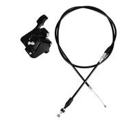Operitacx Acceleratore Pollice per Moto e Dirt Bike in Alluminio Nero con Cavo Acceleratore Affidabile e Durevole, Set 1 Pezzo per Controllo Gas Ottimale