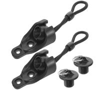 Operitacx Accessori Antivento per Tende con Elastici e Corda Kit Fissaggio Sicuro con Corda Elastico Ad per Tende Oscuranti e Protezione da Vento