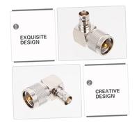 Operitacx Adattatore Coassiale Angolo Retto Uhf Maschio Rame per Antenne Ham Connettore Durevole e per Auto Analizzatore Antenne e Ripetitori