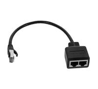 Operitacx Adattatore Ethernet Splitter Cavo Lan Sdoppiatore Maschio Doppia Femmina Stabile e Versatile Per Ufficio Casa e Piccole Imprese Plug Play Semplice