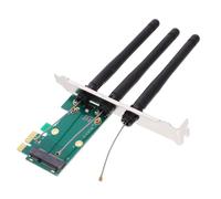 Operitacx Adattatore per Schede Wireless Convertitore per Pc Desktop con Doppie Antenne Ricezione e Trasmissione Del Compatibile con Varie Configurazioni
