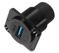 Operitacx Adattatore USB 3.0 Femmina da Pannello Copertura Protettiva, Connettore Passante per Estensione Dati Alta Velocità, Accessorio per Computer Desktop e Laptop, Montaggio Fisso in PC