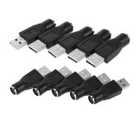 Operitacx Adattatore USB Femmina-maschio Ps/2 Set da 10 Pezzi, Convertitore Segnale Mouse e Tastiera Compatto Plug And Play per PC Desktop, Laptop e Notebook