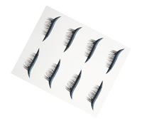 Operitacx Adesivi Eyeliner Impermeabili da Donna Ciglia Finte, Strisce Adesive Glitter Blu per Trucco Occhi Feste e Cosplay, Set 4 Paia Leggere e Facili da Applicare